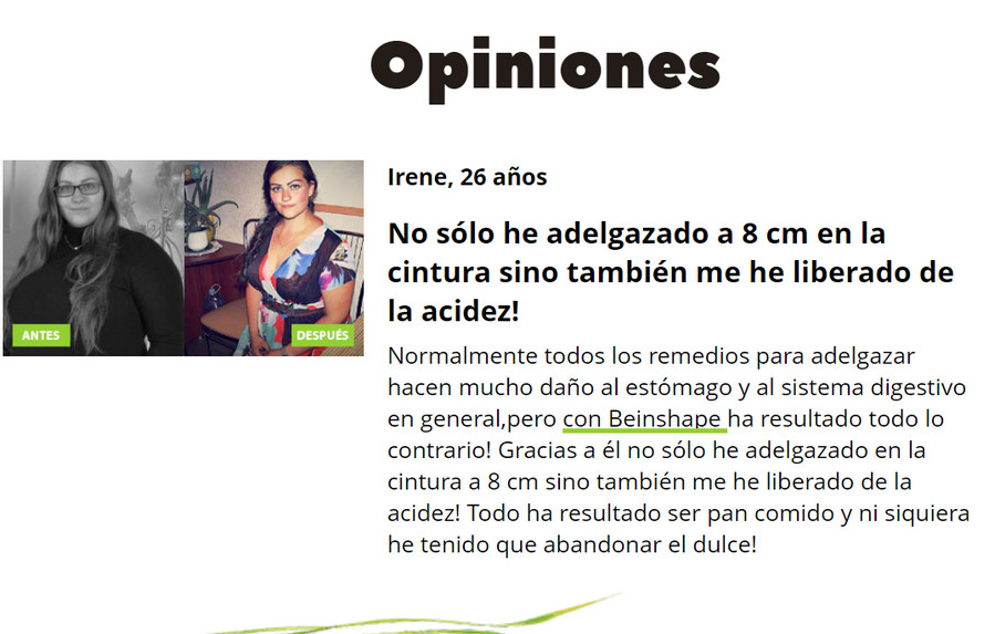 BeinShape testimonios